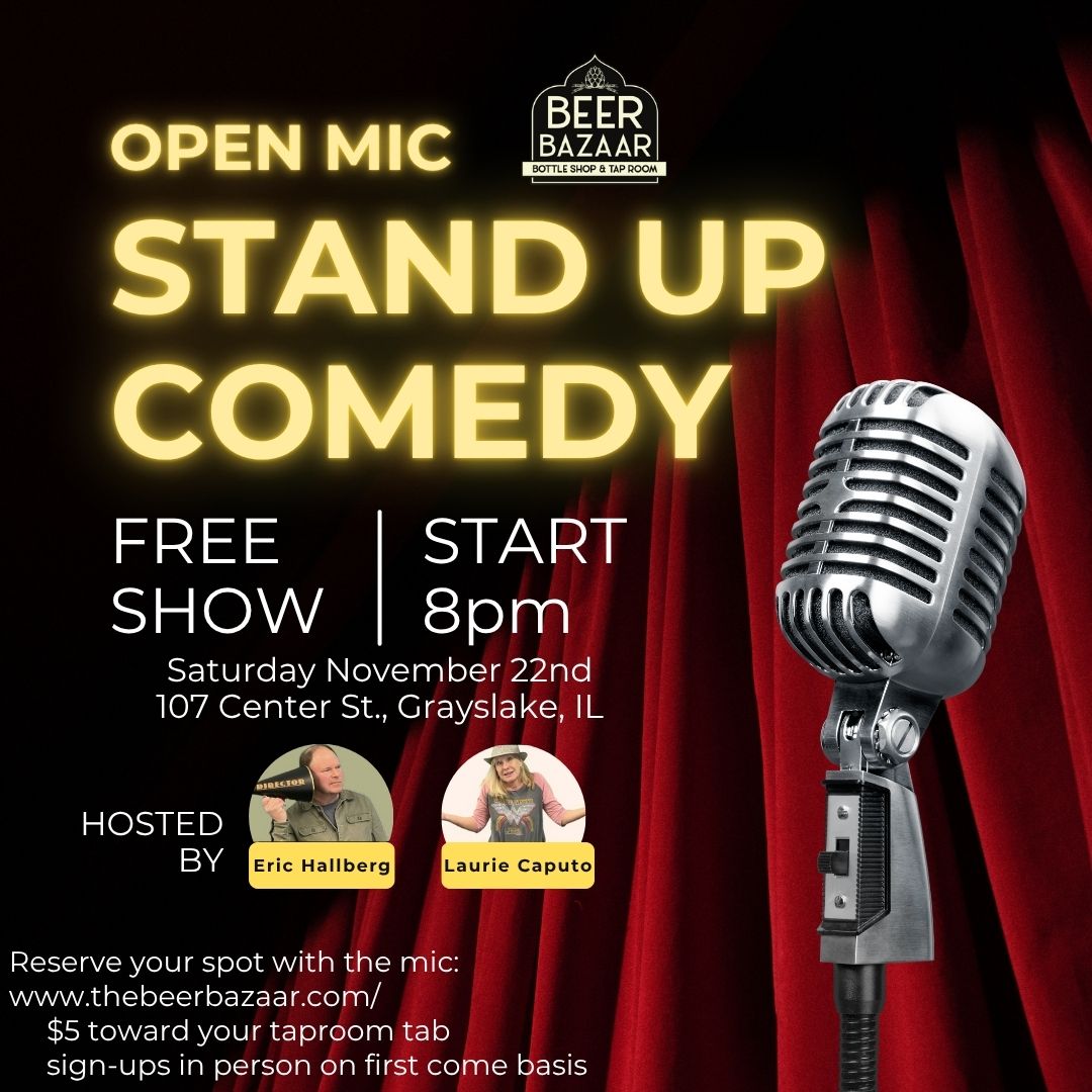 Comedian Open-Mic at Beer Bazaar